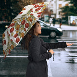 Red Tulips And Daffodils Pattern Umbrella