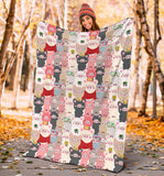 Pig Pattern Print Design 02 Premium Blanket