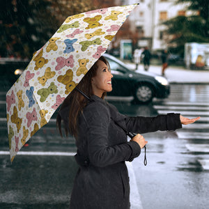 Teddy Bear Pattern Print Design 01 Umbrella