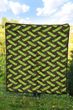 Green Peas Pattern Print Design 05 Premium Quilt