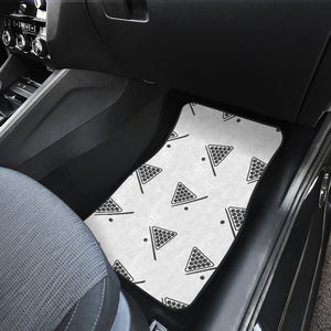Billiard Ball Pattern Print Design 03 Front Car Mats