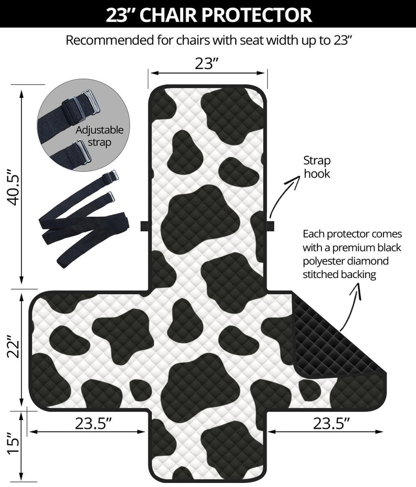 Cow skin pattern Chair Cover Protector