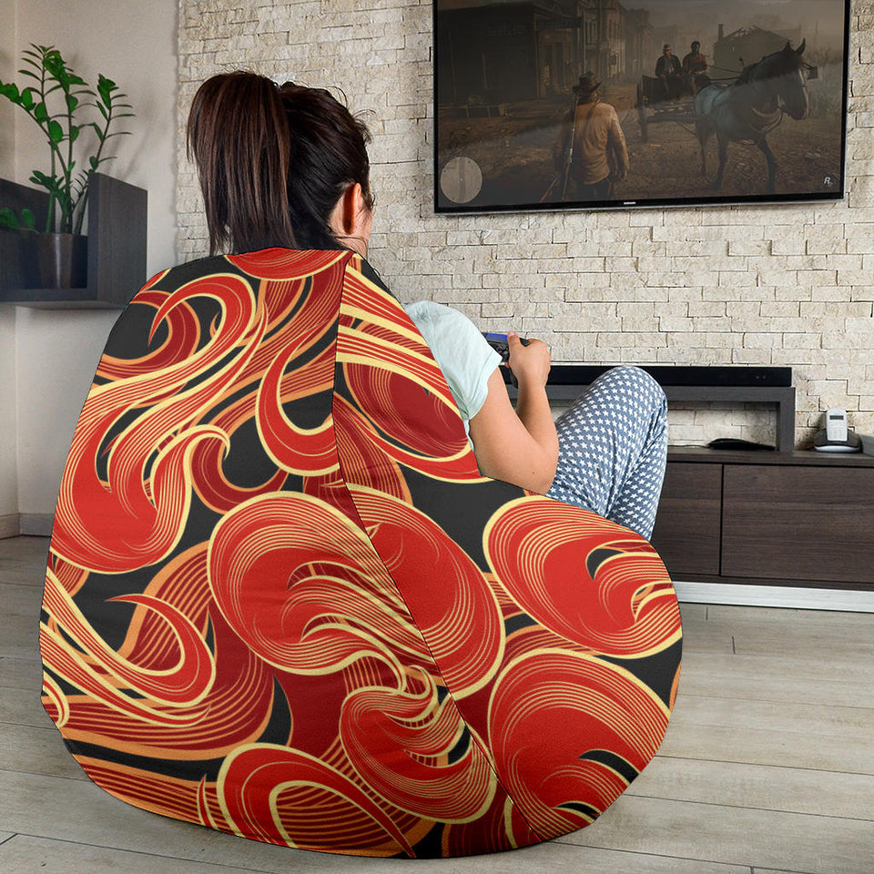 Fire Flame Pattern Bean Bag Cover