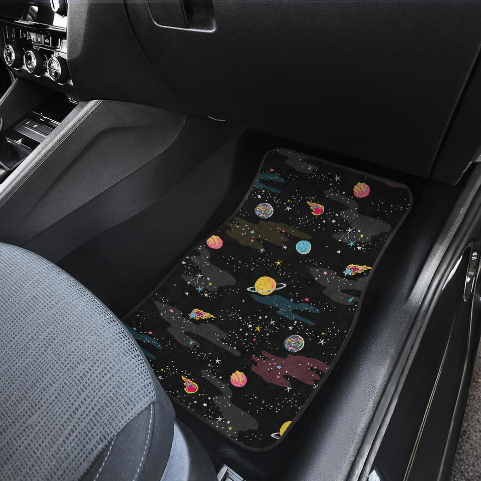 Space Pattern Front Car Mats