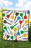 Darts Pattern Print Design 03 Premium Quilt