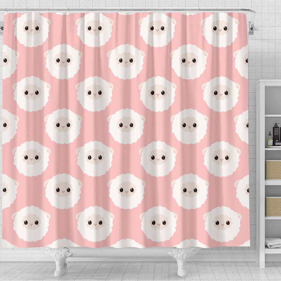 Cute Sheep Pattern Shower Curtain Fulfilled In US