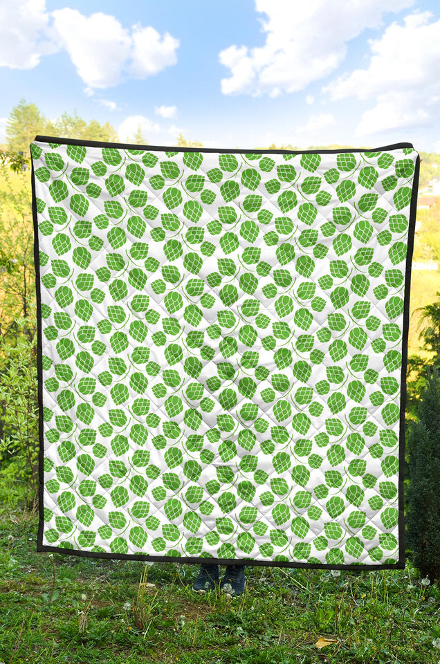 Hop Pattern Background Premium Quilt