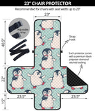 Cute Penguin pattern Chair Cover Protector