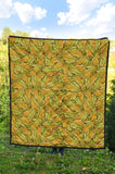 Corn Pattern Print Design 01 Premium Quilt
