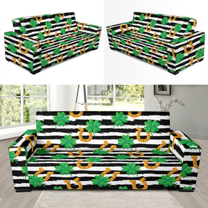 Horseshoes Pattern Print Design 01 Sofa Slipcover