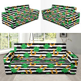 Horseshoes Pattern Print Design 01 Sofa Slipcover