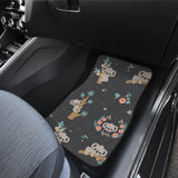 Cute Koala Pattern Front And Back Car Mats
