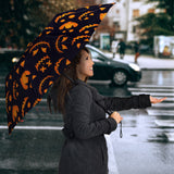 Halloween Pattern Pumpkin Background Umbrella
