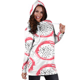 Hand Drawn Dragon Fruit Women'S Hoodie Dress