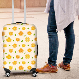 Oranges Leaves Pattern Luggage Covers