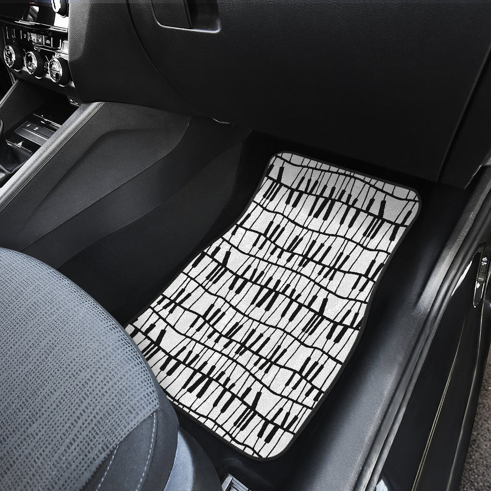 Piano Pattern Print Design 03 Front Car Mats