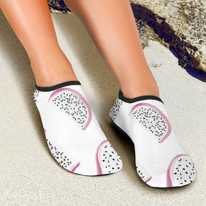 Dragon Fruit Pattern Aqua Shoes