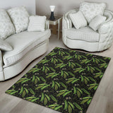 Green Peas Pattern Print Design 02 Area Rug