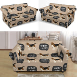 Beagle Pattern Loveseat Couch Slipcover