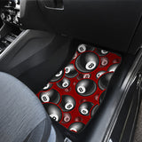 Billiard Ball Pattern Print Design 05 Front and Back Car Mats