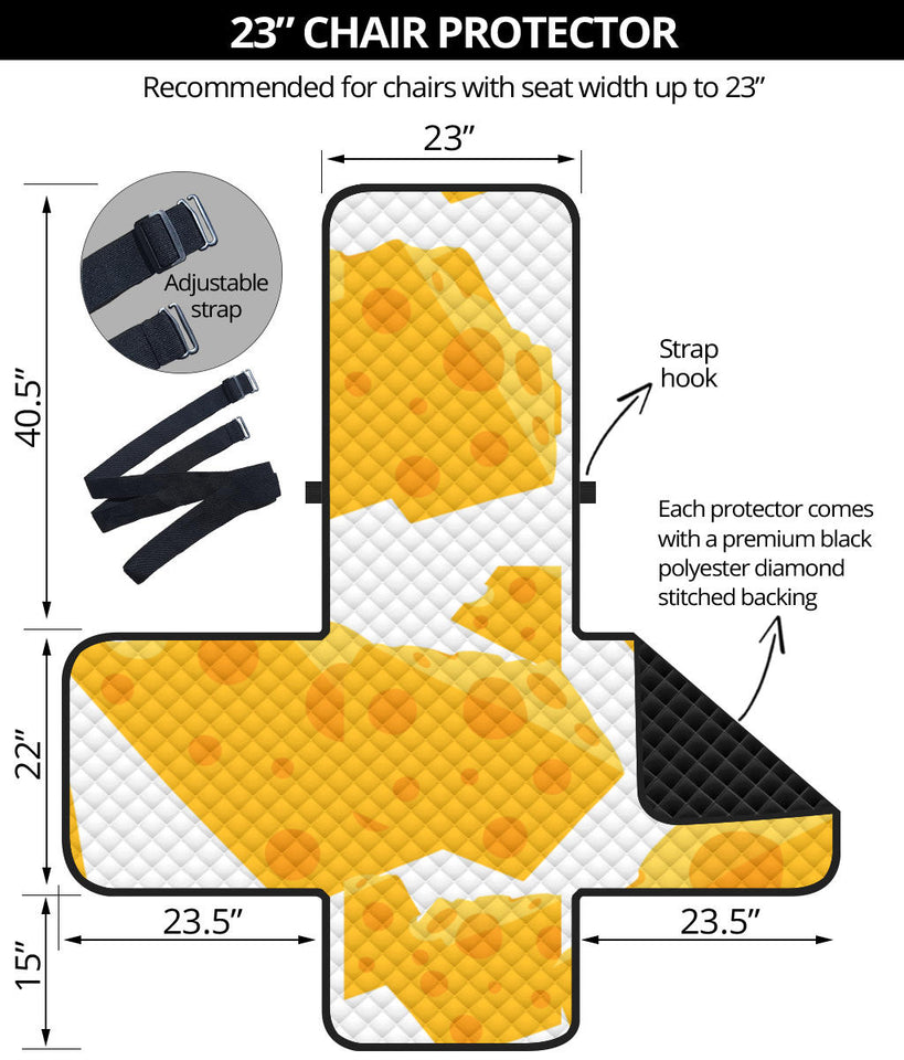 Cheese slice pattern Chair Cover Protector
