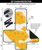 Cheese slice pattern Chair Cover Protector