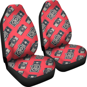 Camera Pattern Print Design 05 Universal Fit Car Seat Covers