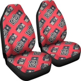 Camera Pattern Print Design 05 Universal Fit Car Seat Covers
