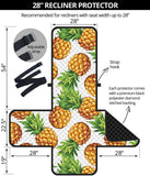 Pineapples design pattern Recliner Cover Protector