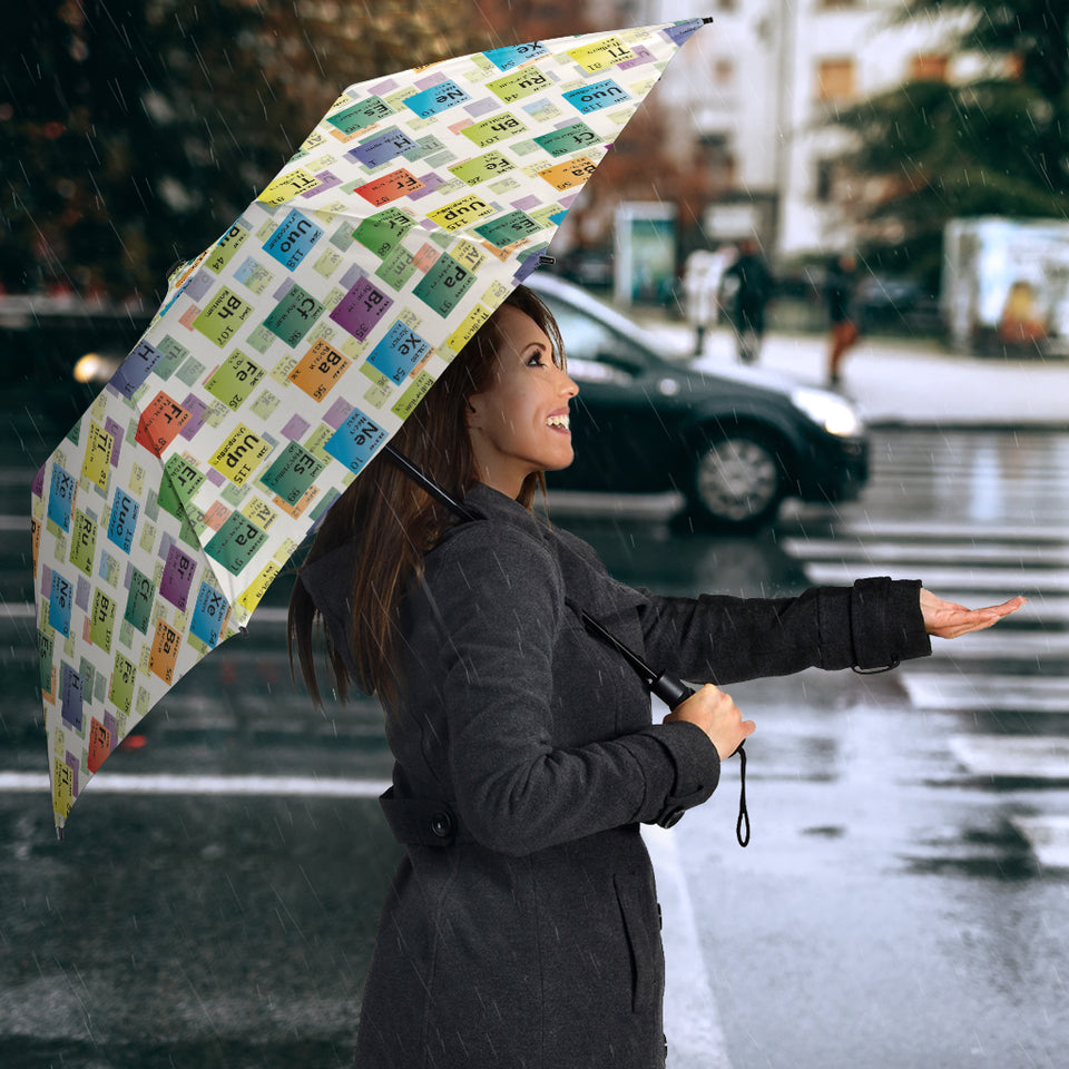 Chemistry Periodic Table Pattern Print Design 05 Umbrella
