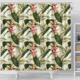 Heliconia Pattern Shower Curtain Fulfilled In US