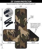 Horse Camo Camouflage Pattern Chair Cover Protector