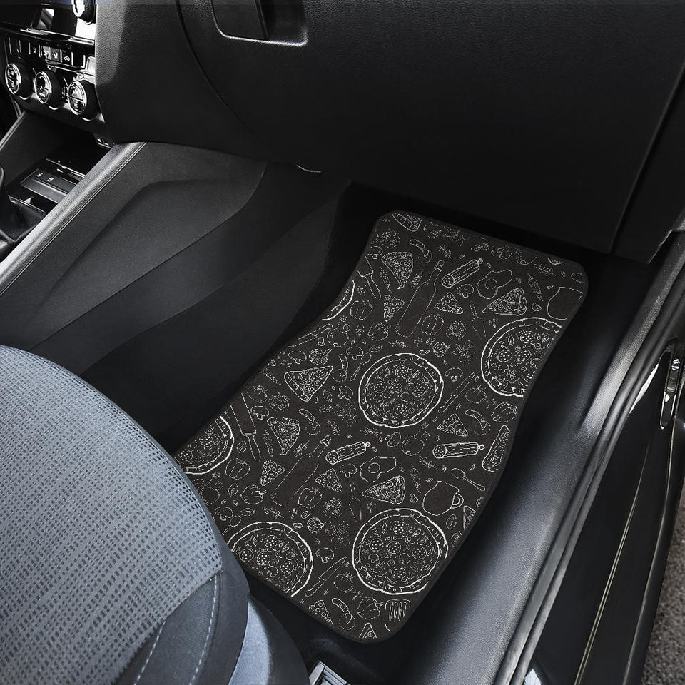 Pizza Pattern  Front Car Mats