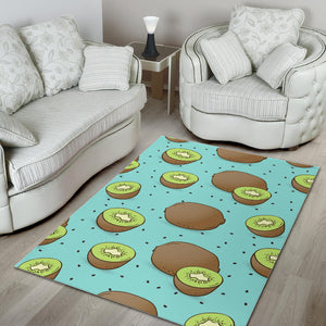 Kiwi Blue Background Area Rug