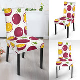 Passion Fruit Design Pattern Dining Chair Slipcover