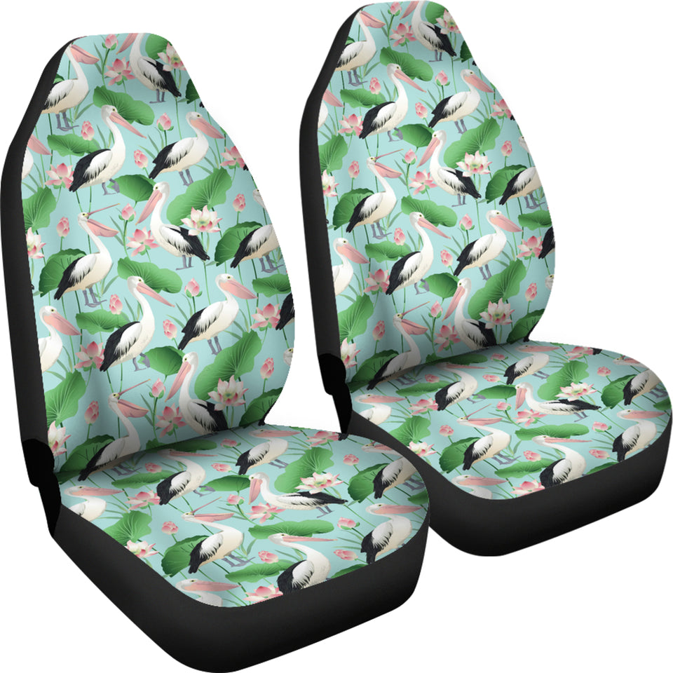 Pelican Pattern Print Design 01 Universal Fit Car Seat Covers