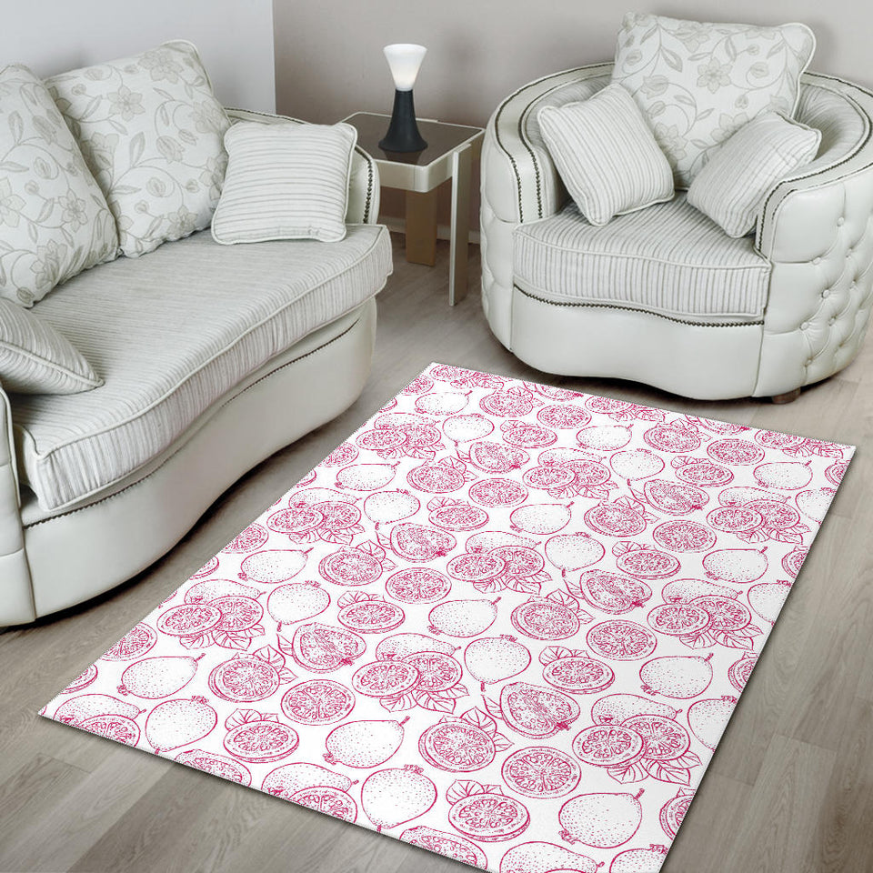 Sketch Guava Pattern Area Rug