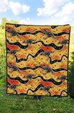 Kangaroo Australian Aboriginal Art Pattern Premium Quilt