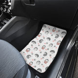 Hedgehog Pattern Print Design 02 Front Car Mats