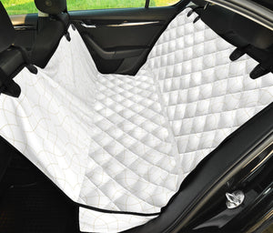 Arabic White Pattern Dog Car Seat Covers