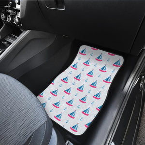 Sailboat Anchor Pattern Front Car Mats