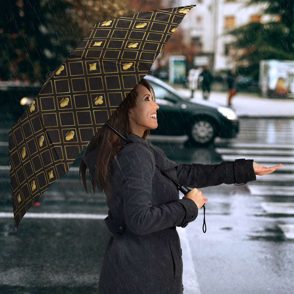 Casino Cards Suits Pattern Print Design 01 Umbrella