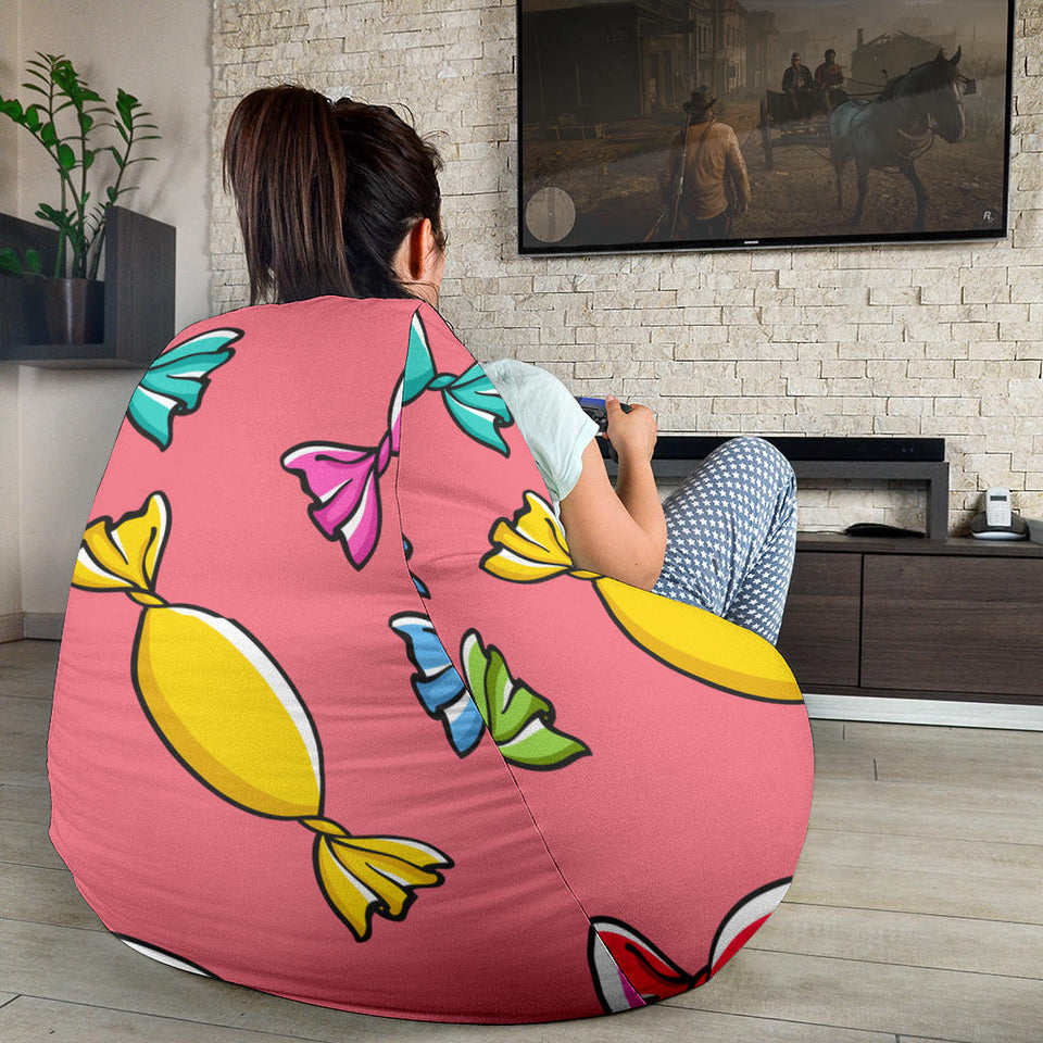 Colorful Wrapped Candy Pattern Bean Bag Cover