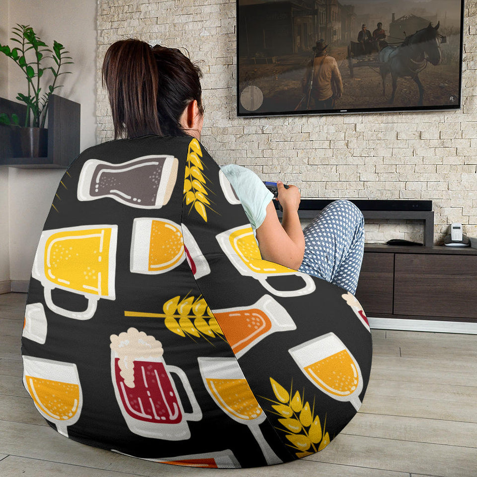 Beer Type Pattern Bean Bag Cover