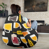 Beer Type Pattern Bean Bag Cover