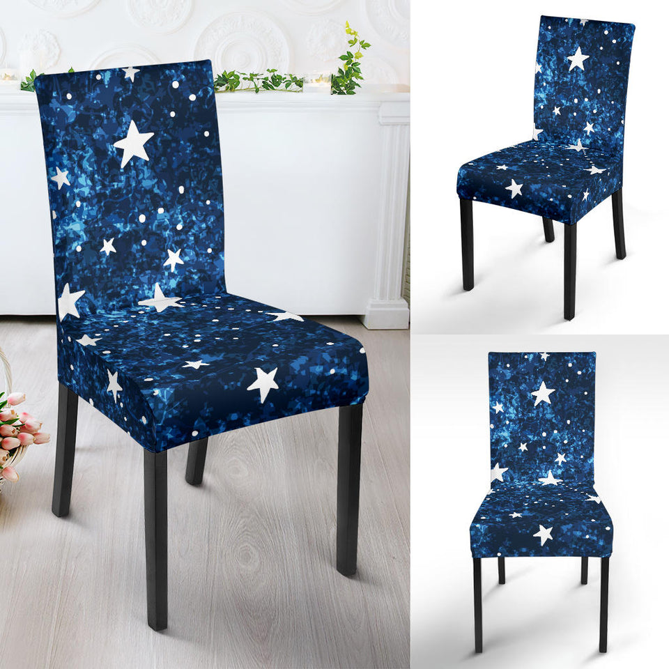 Night Sky Star Pattern Dining Chair Slipcover