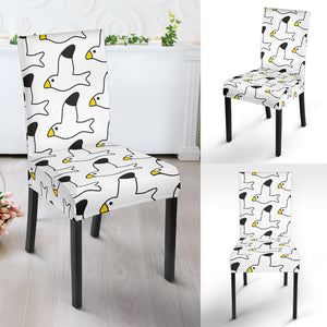 Seagull Pattern Print Design 05 Dining Chair Slipcover