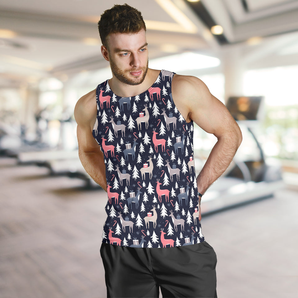 Deers Winter Christmas pattern Men Tank Top
