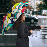 Watercolor Bowling Ball Pins Umbrella