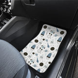 Hand Drawn Space Elements Space Rocket Star Planet Space Probe Front Car Mats